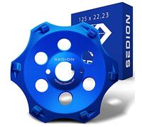 SEDION® PCD Mola a tazza diamantata 125mm x 22.23 - Disco diamantato a 6 segmenti di qualità superiore - disco da rettifica aggressivo e veloce - mola a tazza ad alta asportazione
