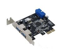 SEDNA Adattatore PCI Express USB 3.0 a 4 porte (2E 2i (porte interne a 20 pin)) con staffa a basso profilo, supporto Win 8 Uasp