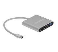 Sedna - Adattatore USB 3.1 tipo C a HDMI 4 K, USB 3.0 Hub con 1 porte di ricarica USB PD, per il Apple MacBook, Microsoft Surface Pro.. etc.