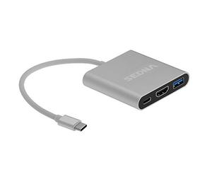 Sedna - Adattatore USB 3.1 tipo C a HDMI 4 K, USB 3.0 Hub con 1 porte di ricarica USB PD, per il Apple MacBook, Microsoft Surface Pro.. etc.
