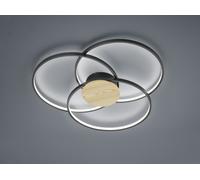 Plafoniera led SEDONA 3 cerchi 673210332 effetto legno