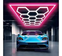 Sedtonmu Luci esagonali da garage 6500 K, esagonali, per garage e officine, a LED