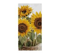 Seducente Girasoli Estivi Copertura Della Porta Banner 90x180cm Festone Festone Stagionale Cartello di Benvenuto Decorazione Verticale Porta Appeso Per Portico Ingresso Giardino Decor
