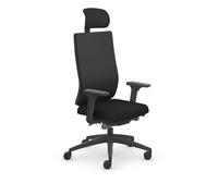 Sedus Se:do Pro - Sedia da ufficio ergonomica, girevole, con schienale imbottito e poggiatesta