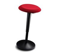 Sedus se:fit, sgabello ergonomico, ausilio per la posizione eretta, rosso, plastica, base in gomma, regolabile in altezza 53-80 cm