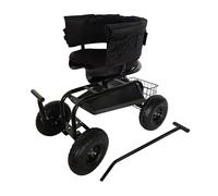 Relaxdays Sgabello da giardino con contenitore