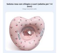 Seduta galleggiante cuore rosa neonato piscina