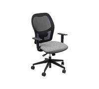 Seduta operativa Hubble HUHU - tessuto Eco - braccioli regolabili - grigio chiar