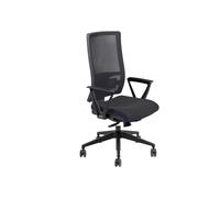 Seduta operativa Nereide NDAE - con braccioli fissi - nero - Unisit