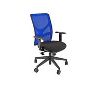 Sedia operativa PNA NERO e rete Blu con braccioli - UNISIT. Seduta operativa