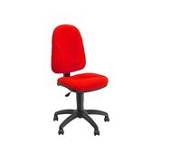 Sedia operativa TMTMI - con ruote - braccioli opzionali - ignifuga - rosso - Unisit