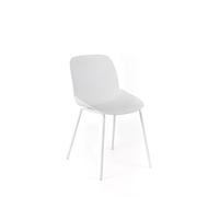 Seduta schienale in Polipropilene con struttura e gambe in metallo MODELLO EVA dimensioni 55x46 xh 79 cm - peso 4,8 colore bianco bianco