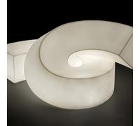 Seduta-scultura modulare TWIST versione luminosa di Plust