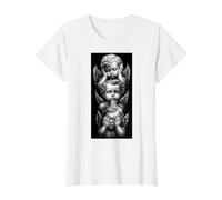 See No Evil Speak No Evil Hear No Evil Angel Baby cherubini Maglietta con Stampa Grafica Economica, Donna, Bianco, XS