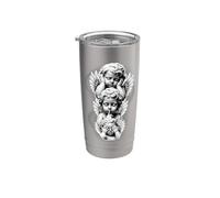 See No Evil Speak No Evil Hear No Evil Baby Angel cherubini Bicchiere termico in acciaio inox doppia parete