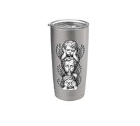 See No Evil Speak No Evil Hear No Evil Baby Angel cherubini Bicchiere termico in acciaio inox doppia parete