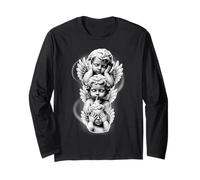See No Evil Speak No Evil Hear No Evil Baby Angel cherubini Maglia a Manica