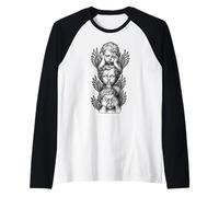See No Evil Speak No Evil Hear No Evil Baby Angel cherubini Maglia con Maniche Raglan