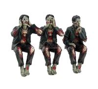 SEE NO HEAR NO SPEAK NO EVIL ZOMBIES STATUA NEMESIS NOW