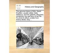 See Notes Multi The Genuine History of Mrs. Sarah Prydden, Usually C (Tascabile)