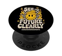 See The Future Clearly AMD Low Vision Awareness Month PopSockets PopGrip Adesivo
