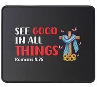 See The Good in all Things 8:28 Tappetini Mouse Antiscivolo Mousepad Confortevole Tappetino per Mouse per Computer Ufficio Laptop 25X30Cm