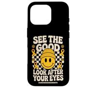 See The Good Look After Your Eyes AMD Low Vision Awareness Custodia per iPhone 16 Pro