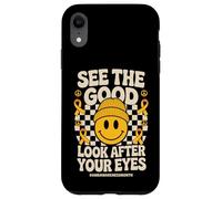 See The Good Look After Your Eyes AMD Low Vision Awareness Custodia per iPhone XR