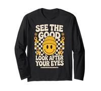 See The Good Look After Your Eyes AMD Low Vision Awareness Maglia a Manica
