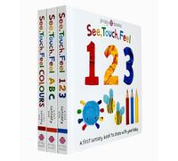 See, Touch, Feel a First Sensory Book Collection 3 Books Set(See, Touch, Feel 123,See, Touch, Feel ABC & See, Touch, Feel Colours)