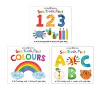 See Touch Feel Series 3 Books Collection Set (See Touch Feel 123, See Touch Feel Colours & See Touch Feel ABC)