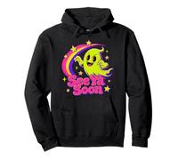 See Ya Soon Moon Cute Spooky Halloween Stars Kawaii Felpa con Cappuccio