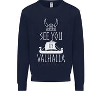 See You IN Valhalla Il Vikings Norreno Odin Bambini Felpa Maglione