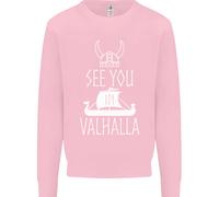 See You IN Valhalla Il Vikings Norreno Odin Bambini Felpa Maglione
