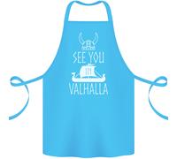 See You IN Valhalla The Vikings Norreno Odin Cotone Grembiule 100% Biologico