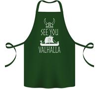 See You IN Valhalla The Vikings Norreno Odin Cotone Grembiule 100% Biologico