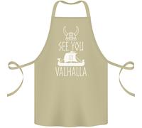 See You IN Valhalla The Vikings Norreno Odin Cotone Grembiule 100% Biologico