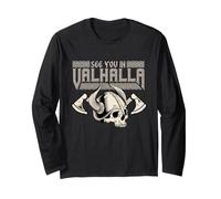 See You in Valhalla | Thor | Odin | Vikings Ragnar Maglia a Manica