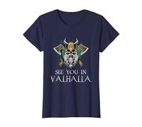 See You in Valhalla - Viking Norway Norse Mythological Maglietta, Donna, Navy, S