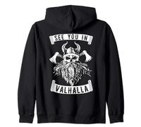 See You In Valhalla Walhalla vodan vichingo Odin Vikings Felpa con Cappuccio