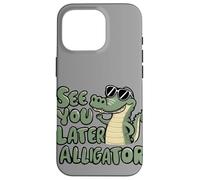 See You Later Alligator Swamp Crocodile Goodbye Reptile Kids Custodia per iPhone 16 Pro