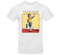 See You Later Assholes - Maglietta da uomo Steven Rhodes, bianco, XL