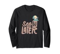 See You Later Carino Tristo Mietitore Segno della Pace Maglia a Manica