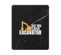 See You Later Excavator Tappetino Scrivania Morbido Mouse Pad Piccolo Mousepad per Computer Laptop Accessori Scrivania 25X30Cm