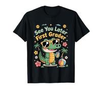 See You Later First Grader Summer Vacation Alligator Apparel Maglietta