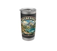 Seebensee Austria Vintage Alpi Austriache Viaggio Bicchiere termico in acciaio inox doppia parete