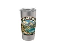 Seebensee Austria Vintage Alpi Austriache Viaggio Bicchiere termico in acciaio inox doppia parete
