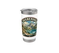 Seebensee Austria Vintage Alpi Austriache Viaggio Bicchiere termico in acciaio inox doppia parete