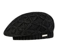 Seeberger Berretto Basco a Maglia Annelie Beanie Invernale da Donna Taglia Unica - Nero