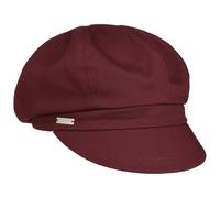 Seeberger Berretto Newsboy Azalee cap Cotton Taglia Unica - Rosso Bordeaux